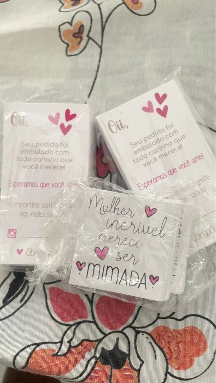 40 Cartões de agradecimento personalizados