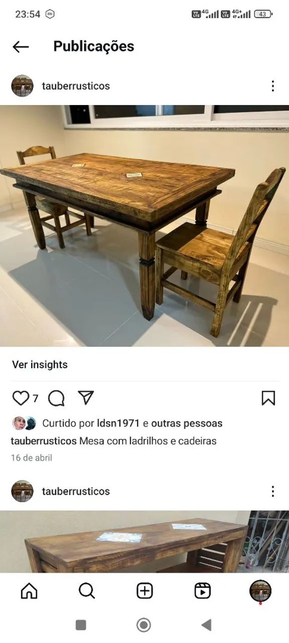 Mesa de madeira rústica NOVA PREÇO DE FÁBRICA!!! - Foto 5