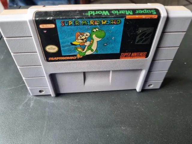 Cartucho Super Mario World Original para Super Nintendo  Super Nintendo Snes 0029 (Usado) - Foto 3