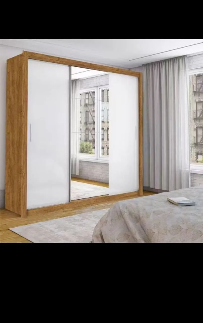 Guarda roupa casal Amadeirado 