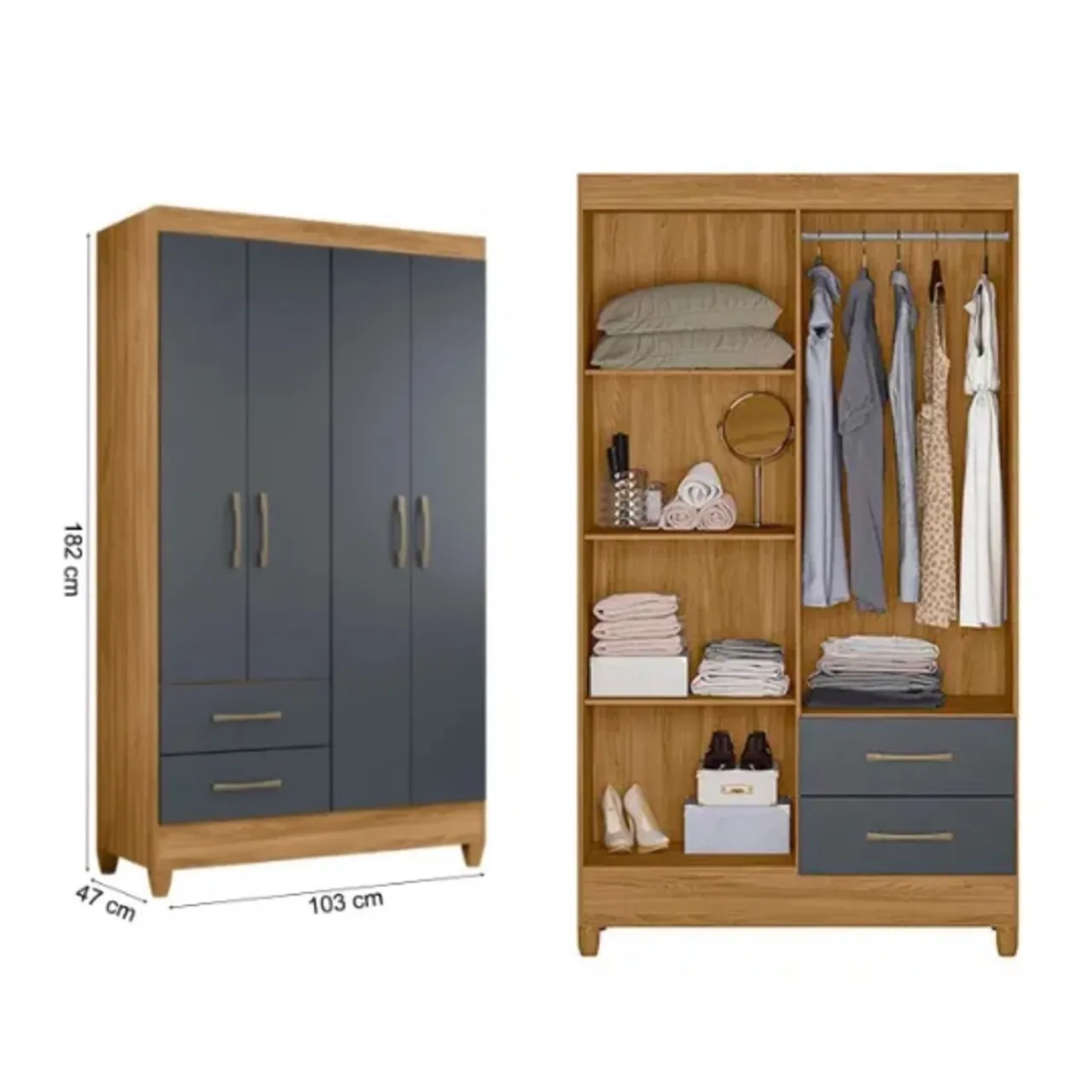 Guarda-Roupa 4 portas - entregamos hoje 