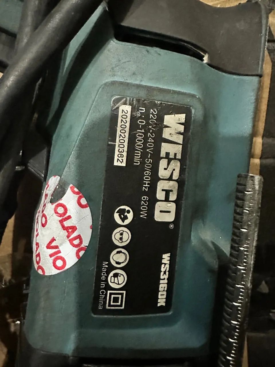 Furadeira de Impacto WESCO WS3160K defeito so martelete  - Foto 4