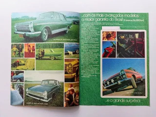 Chrysler GTX, Esplanada, Regente - Encarte Folder Propaganda