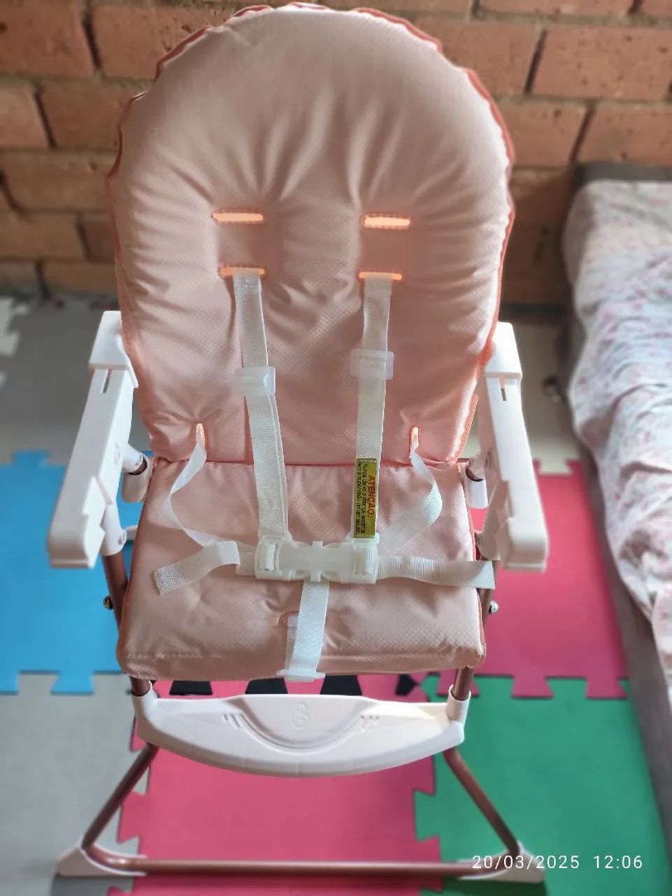 Cadeira de Alimentação Infantil Rosa - Foto 3