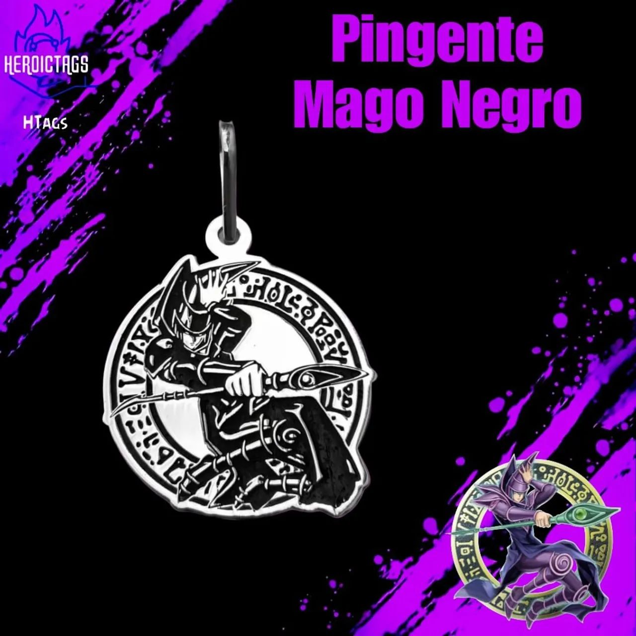 Pingente Mago Negro - Yu-Gi-Oh!