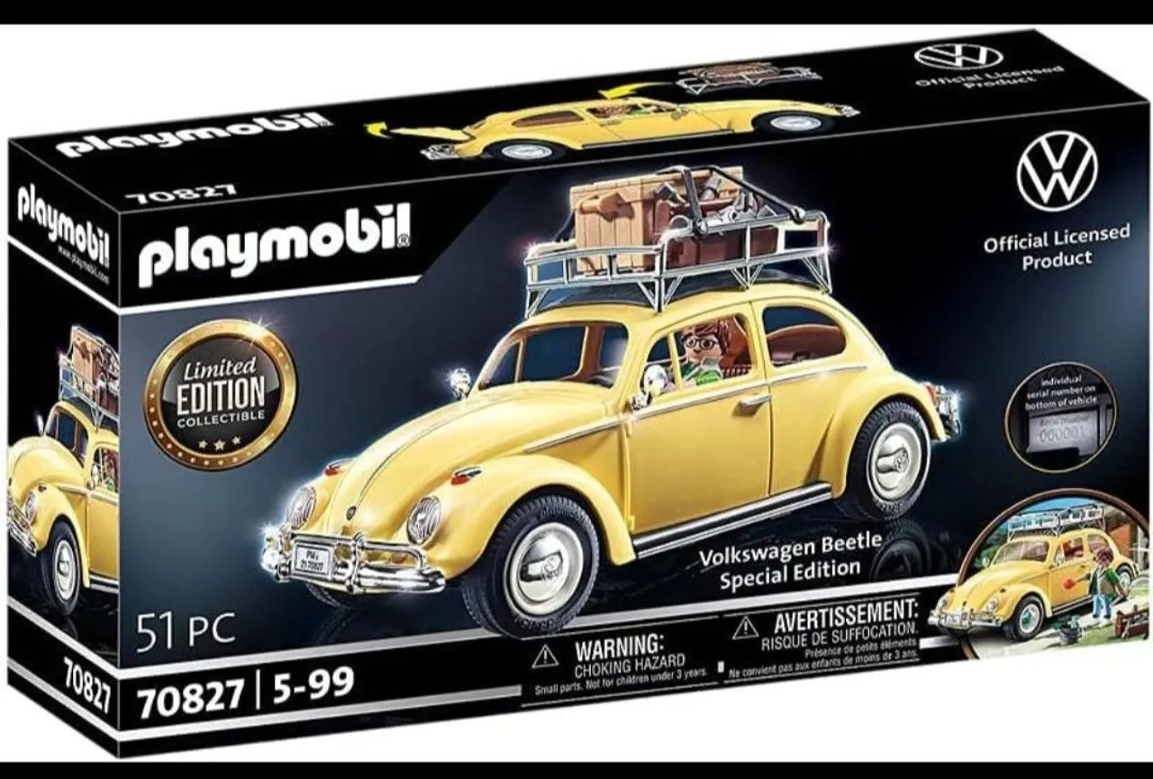 Playmobil Volkswagen Beetle Edição Limitada - 70827