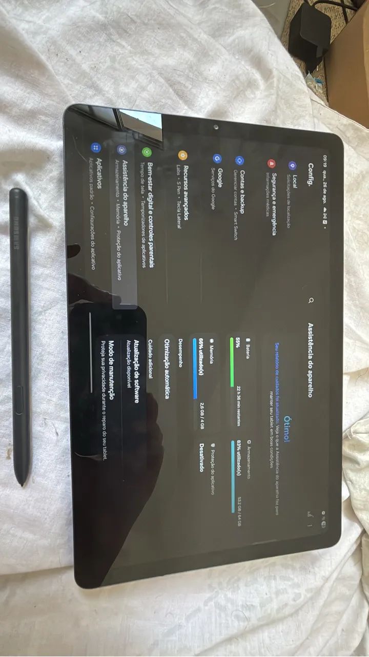 tablet samsung s6 lite com s pen - Foto 4