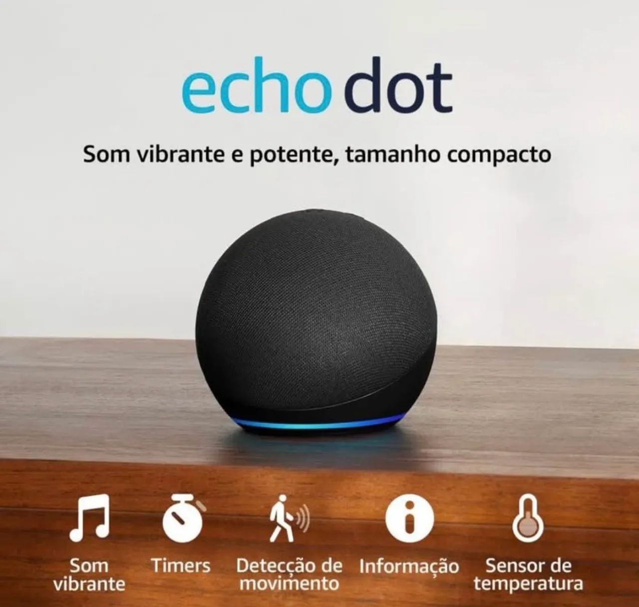 Alexa - Echo Dot (Geração mais recente) | Smart speaker com Alexa - Foto 3