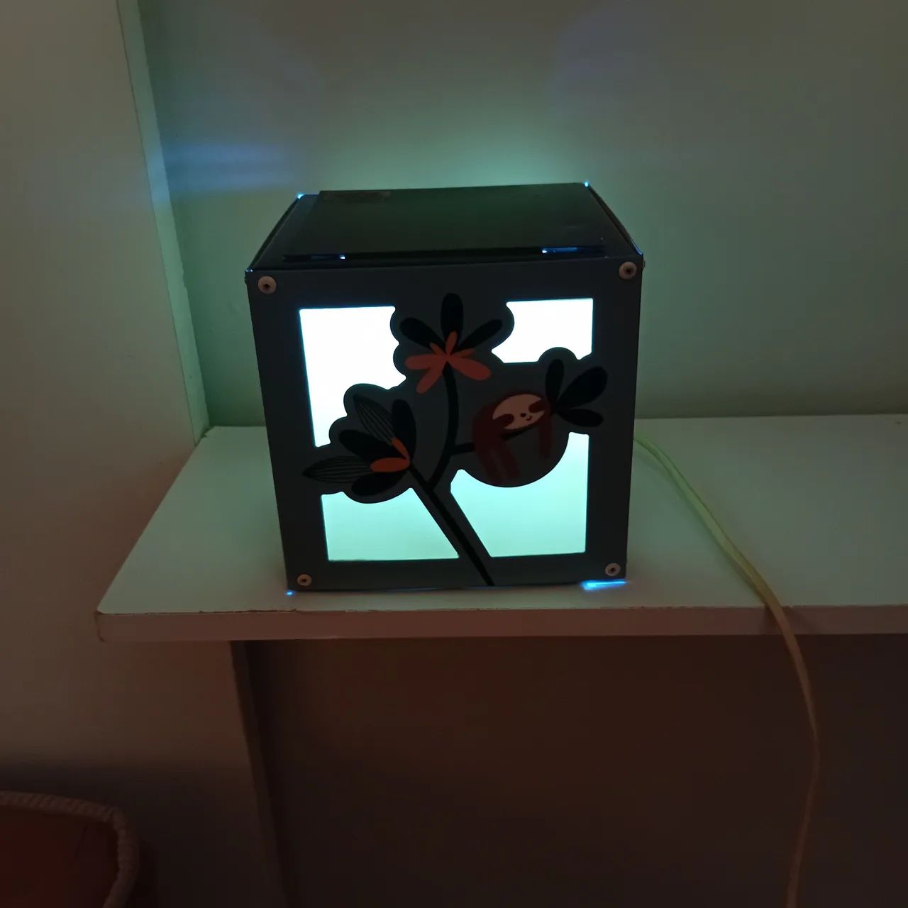 Luminária de cama com luz Néon.  - Foto 4
