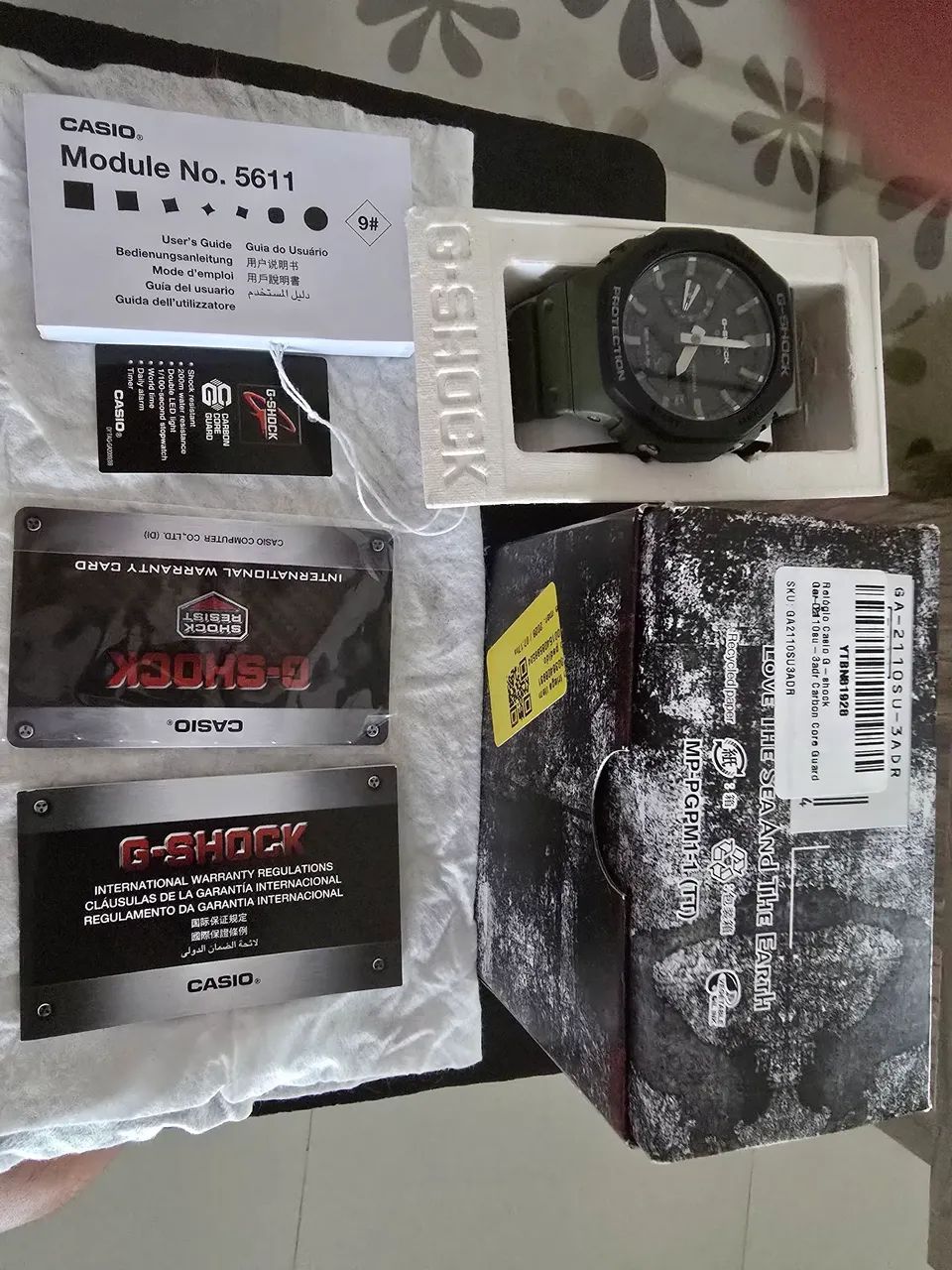 Relógio Casio G-shock Ga-2110su-3adr Carbon - Foto 5