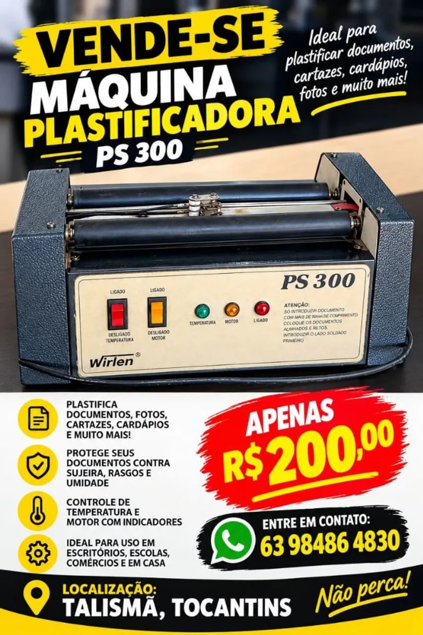 Máquina plastificadora 