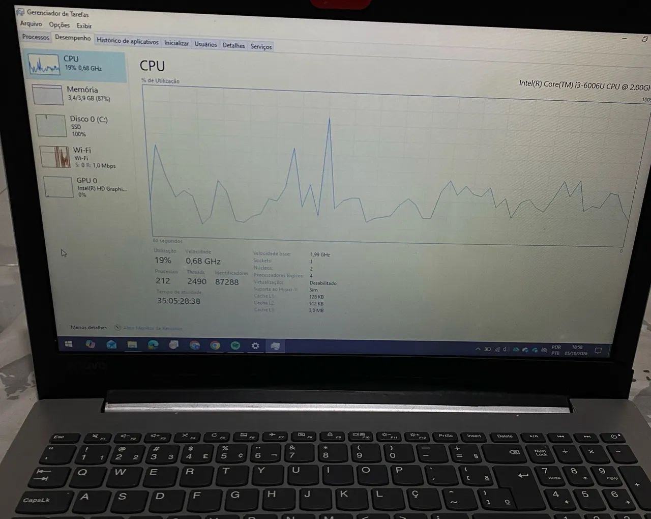 NOTEBOOK LENOVO IDEAPAD 320 - i3 / SSD - Foto 3