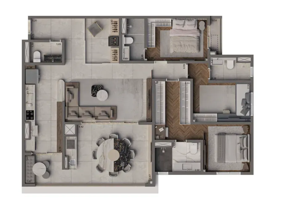 PLANTA 122m²