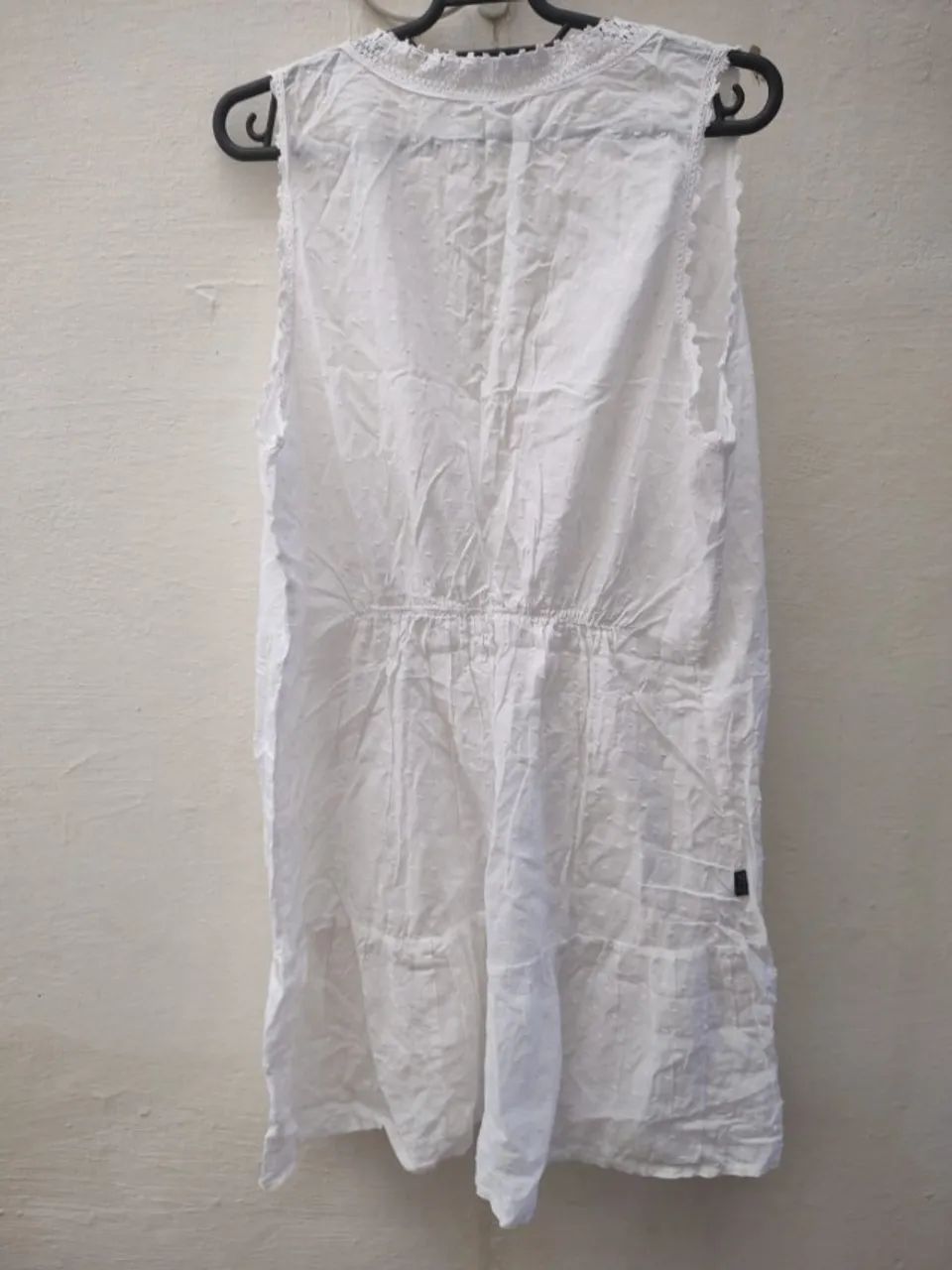 Vestido Branco Viscose Tamanho GG