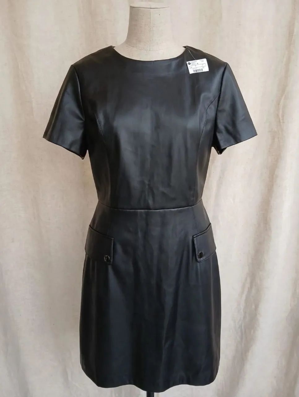 Vestido couro sintético Renner