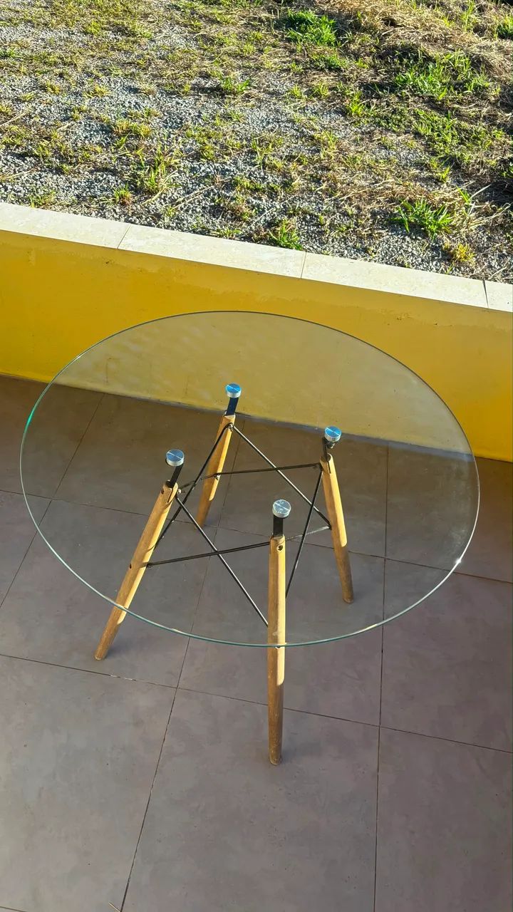 Mesa Eiffel com tampo de vidro - Foto 2