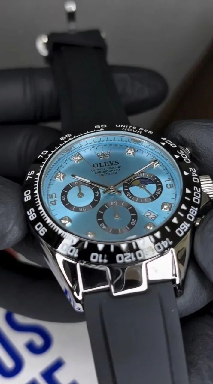  Relógio OLEVS com Pulseira de Silicone Super Confortável - Foto 4