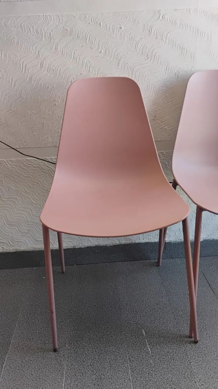 Trio de Cadeiras Rosa - Foto 2