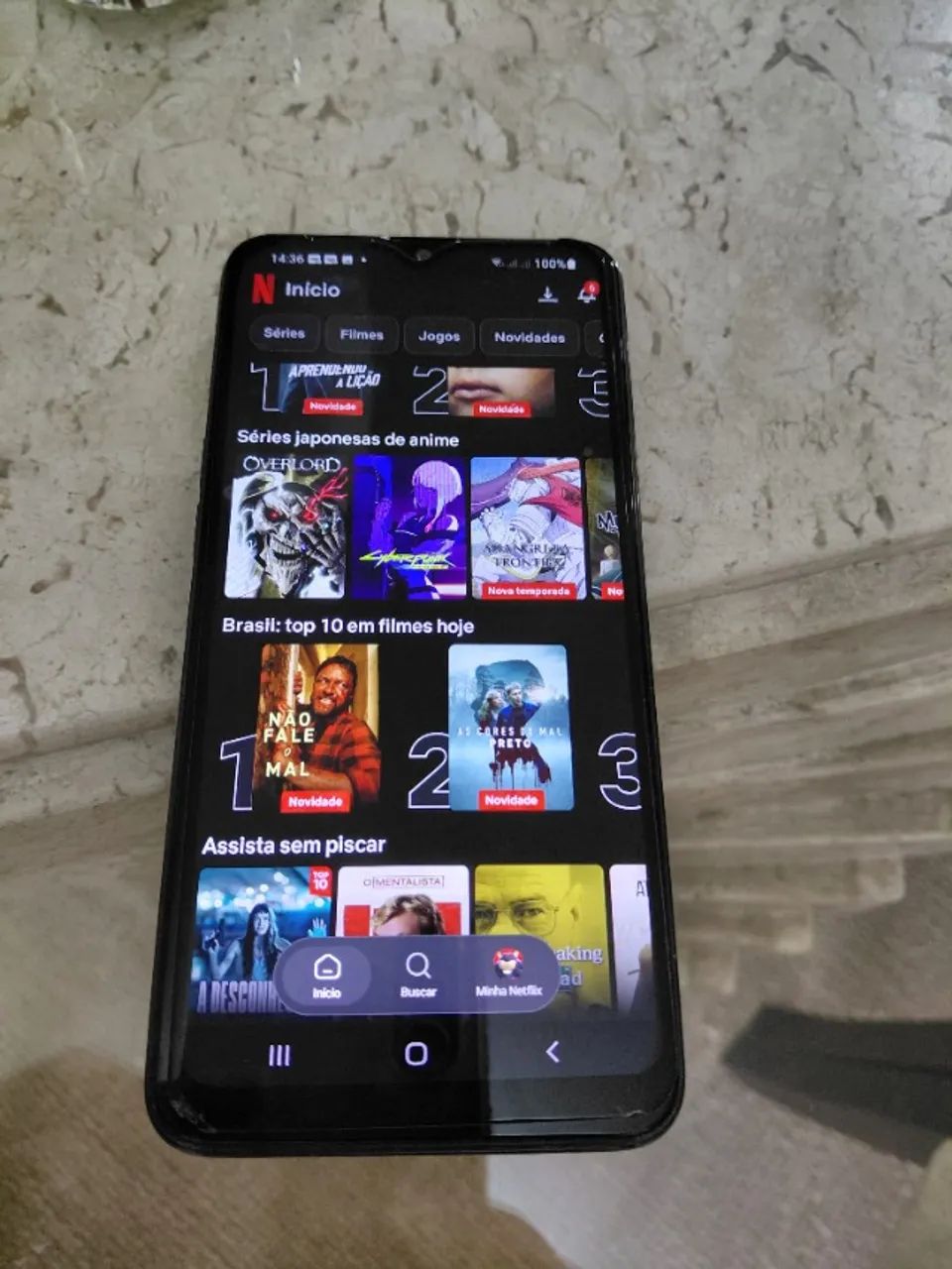 Celular  Smartphone Samsung A10s preto -  EXCELENTE - Foto 5