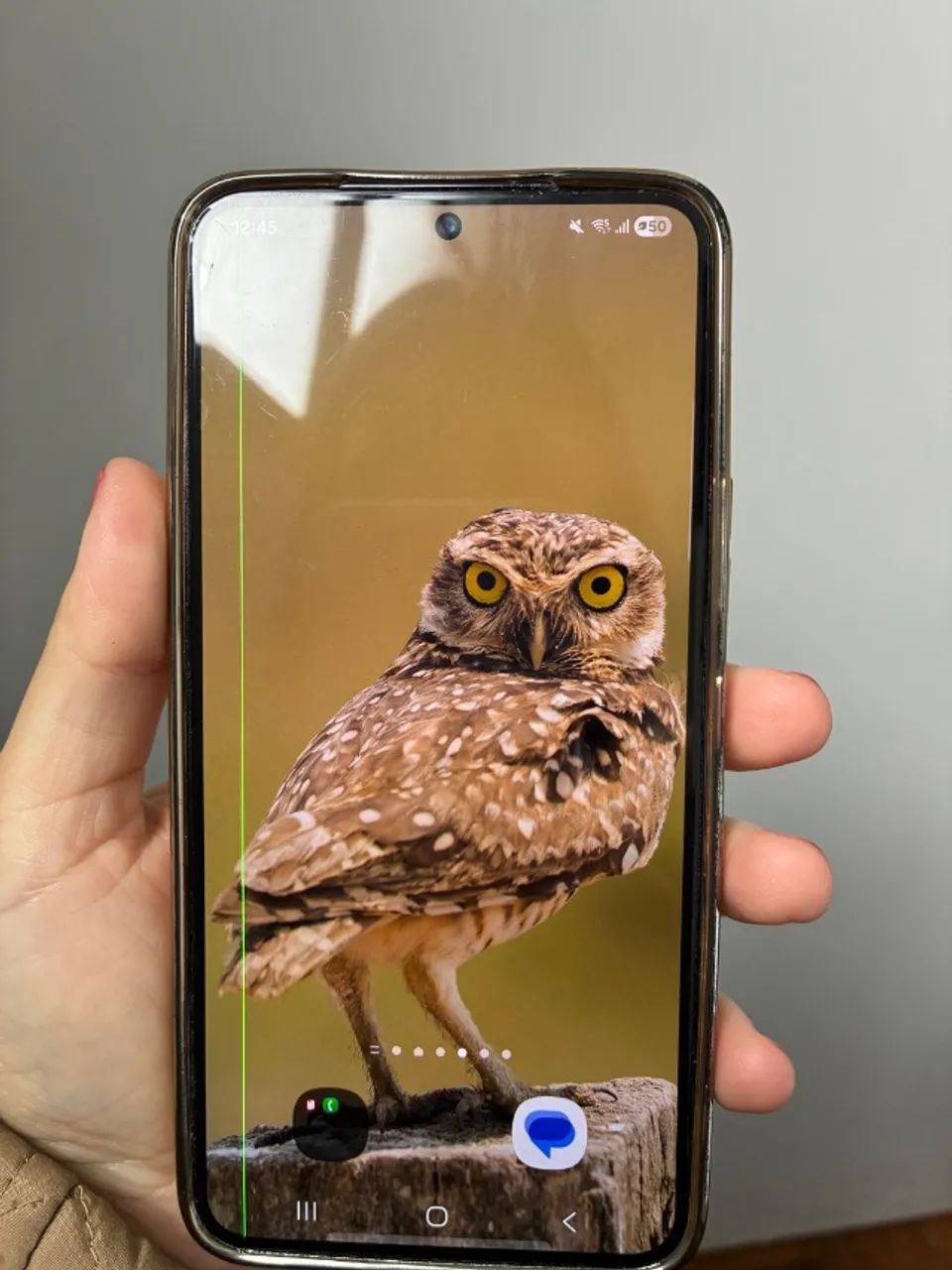 Celular Samsung S22 - risco verde