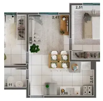 PLANTA 34m²