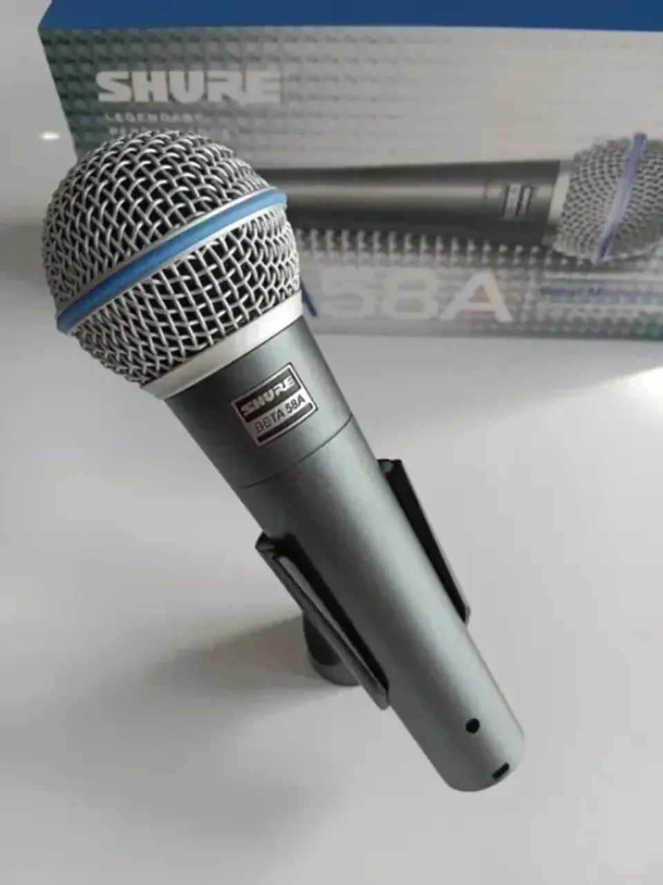 CONVERSOR MICROFONE SEM FIO UHF TRANSM RECP VEDO VD6701 + Microfone SHURE BETA 58A - Foto 3