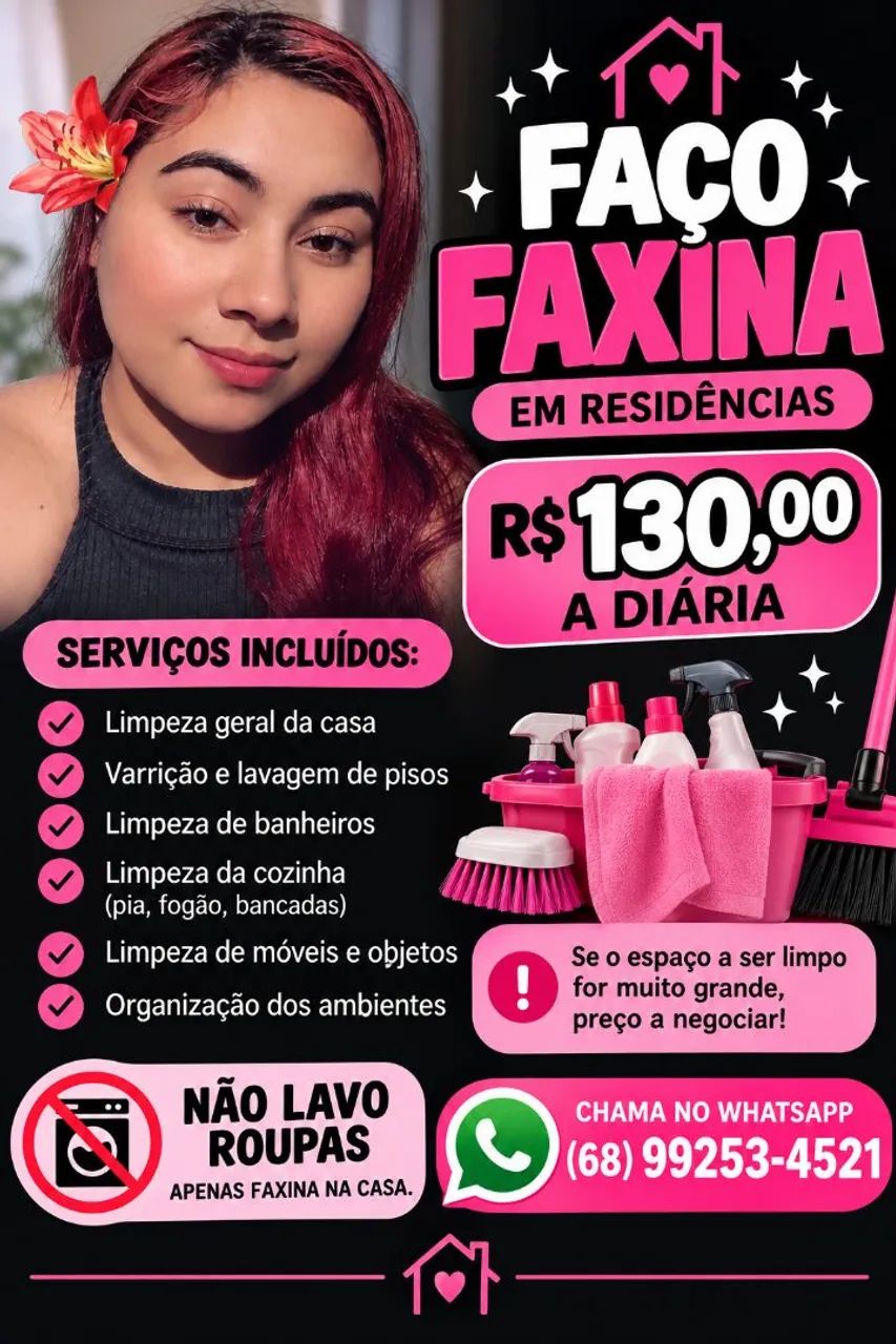 Faço faxina 