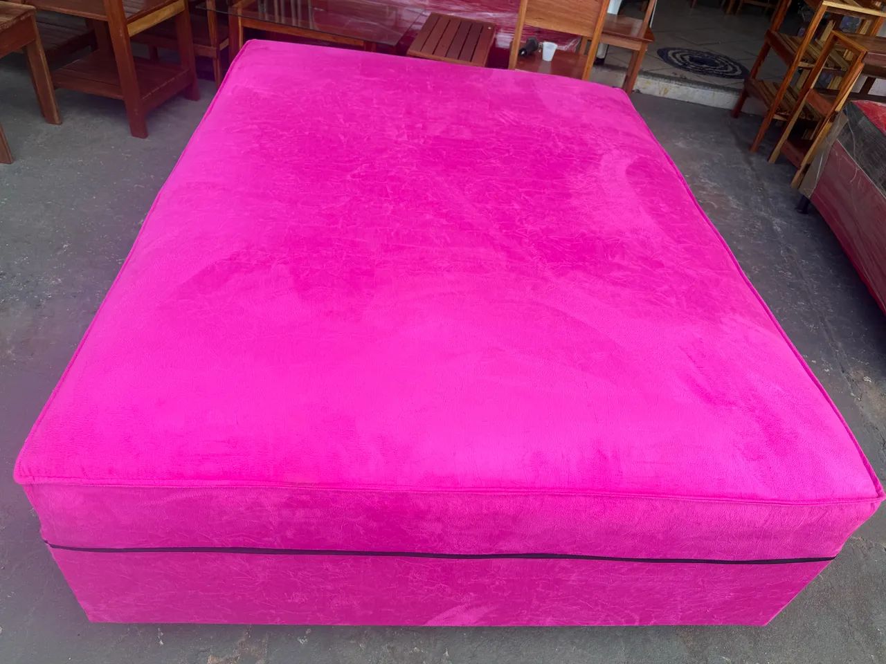 Cama casal rosa pink nova  - Foto 3