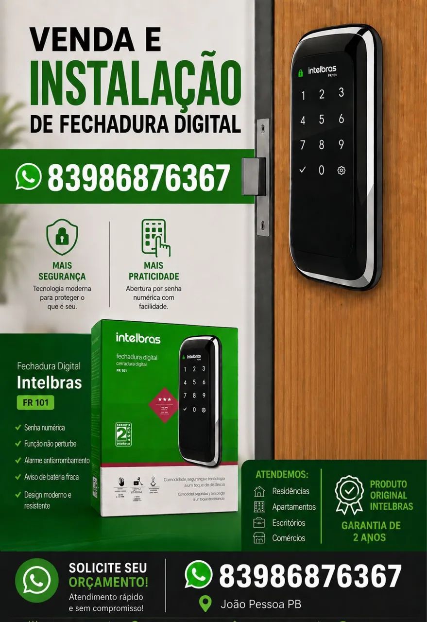 Fechadura digital +instalação 