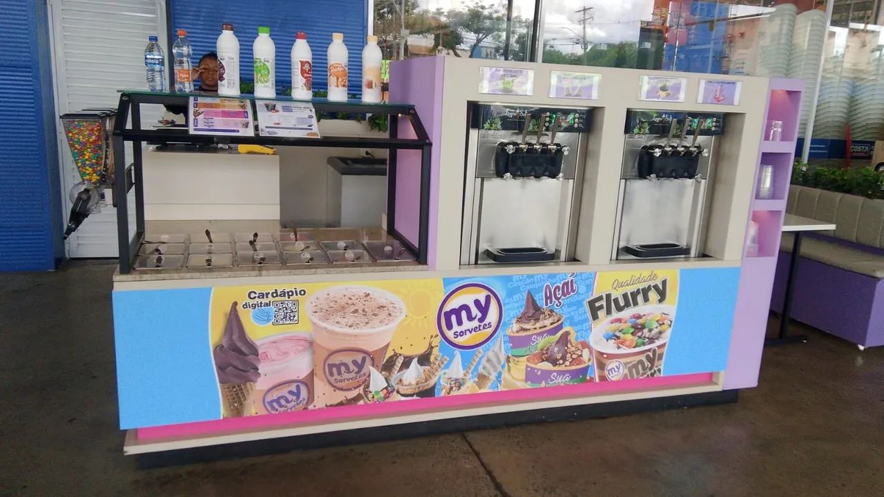 Quiosque estrutura de MDF