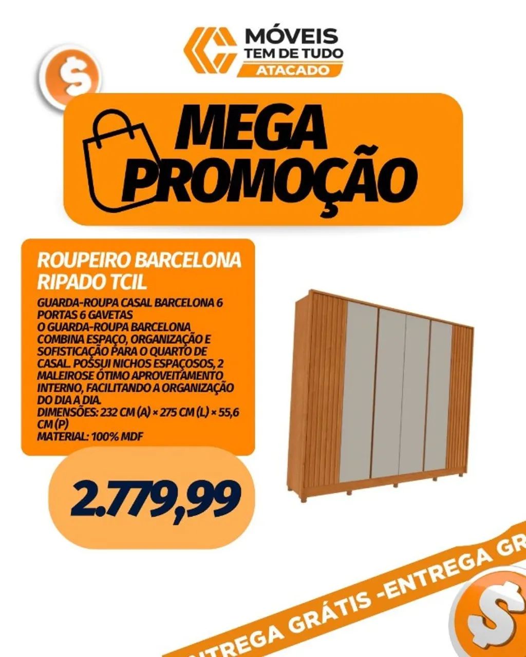 ROUPEIRO BARCELONA RIPADO TCIL
