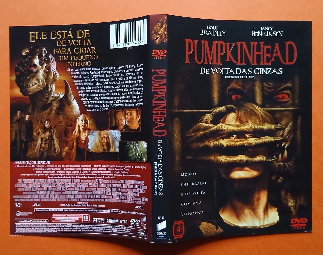 Dvd Pumpkinhead - De Volta das Cinzas  - Foto 3