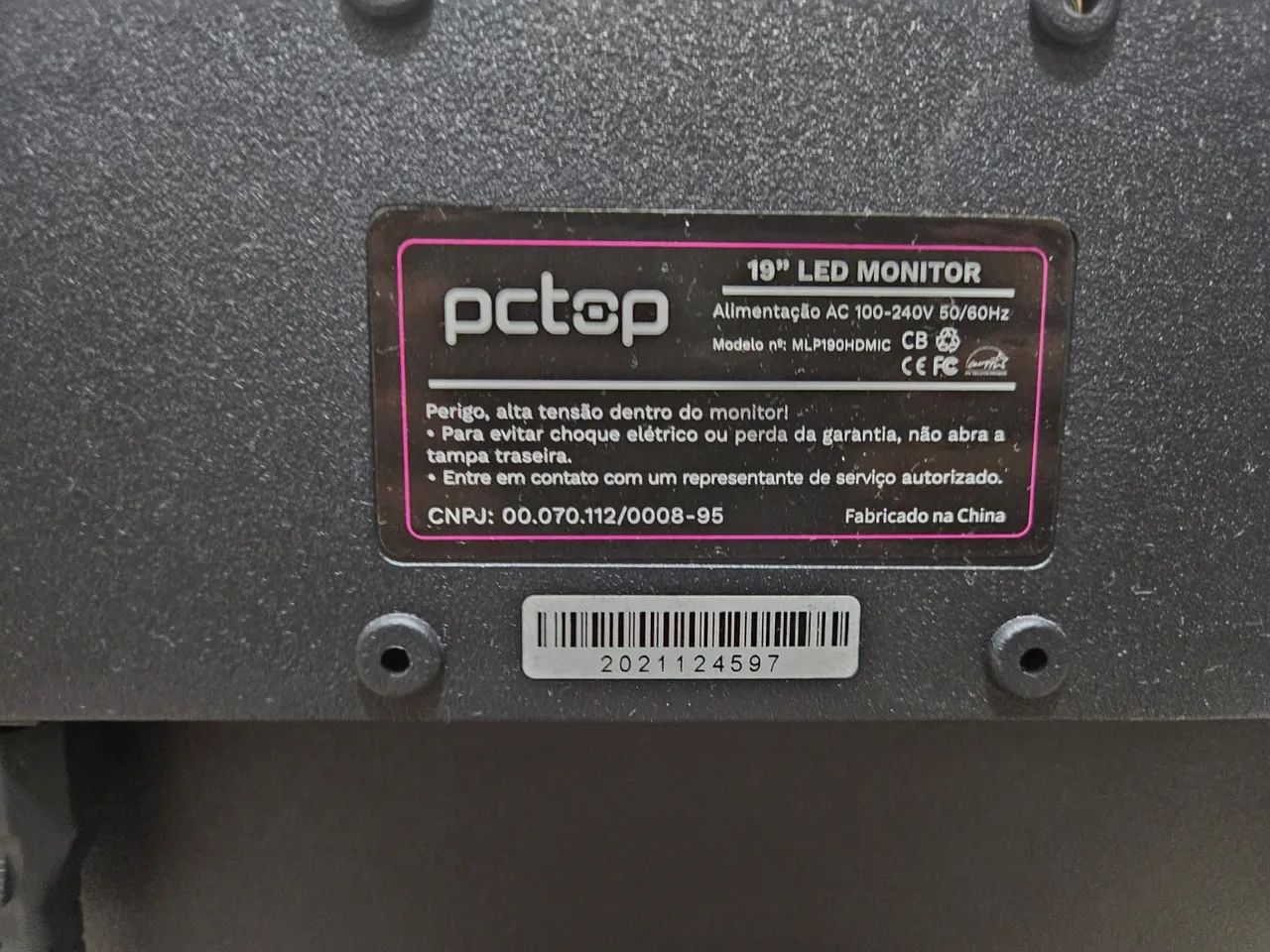 Monitor PCTOP LED 19" 60 Hz - Foto 4