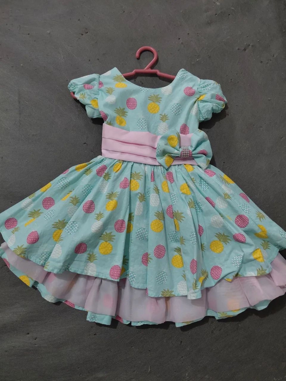 Vestido infantil frutinhas 