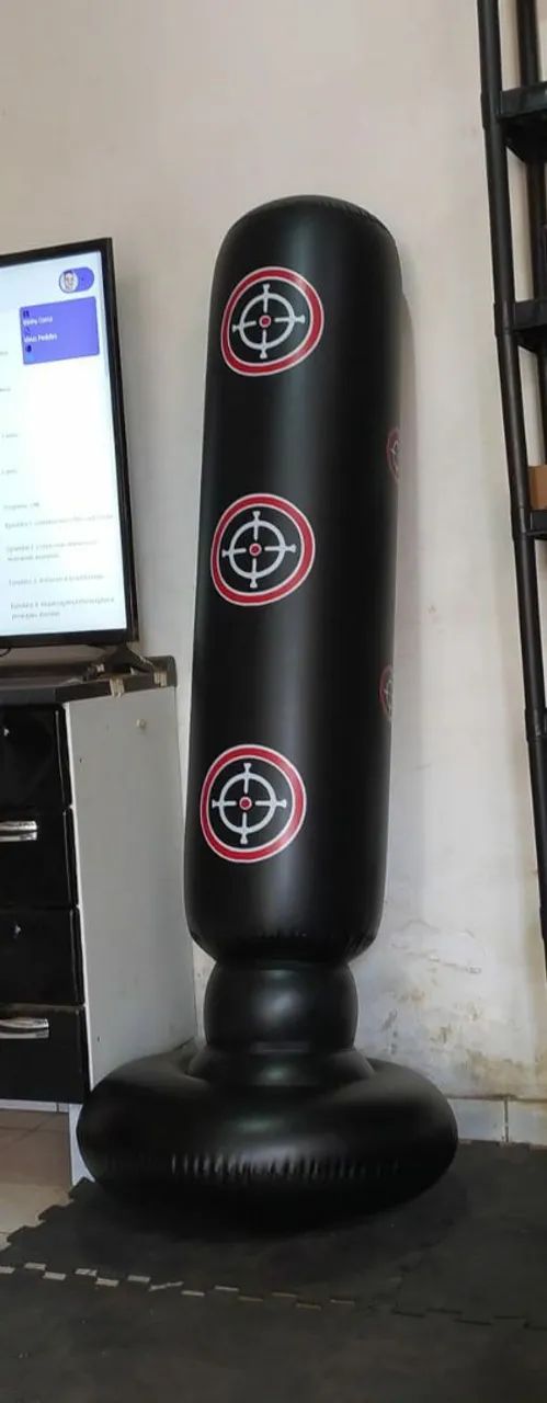 Saco de pancadas inflável para criança e treino de reflexo  - Foto 5