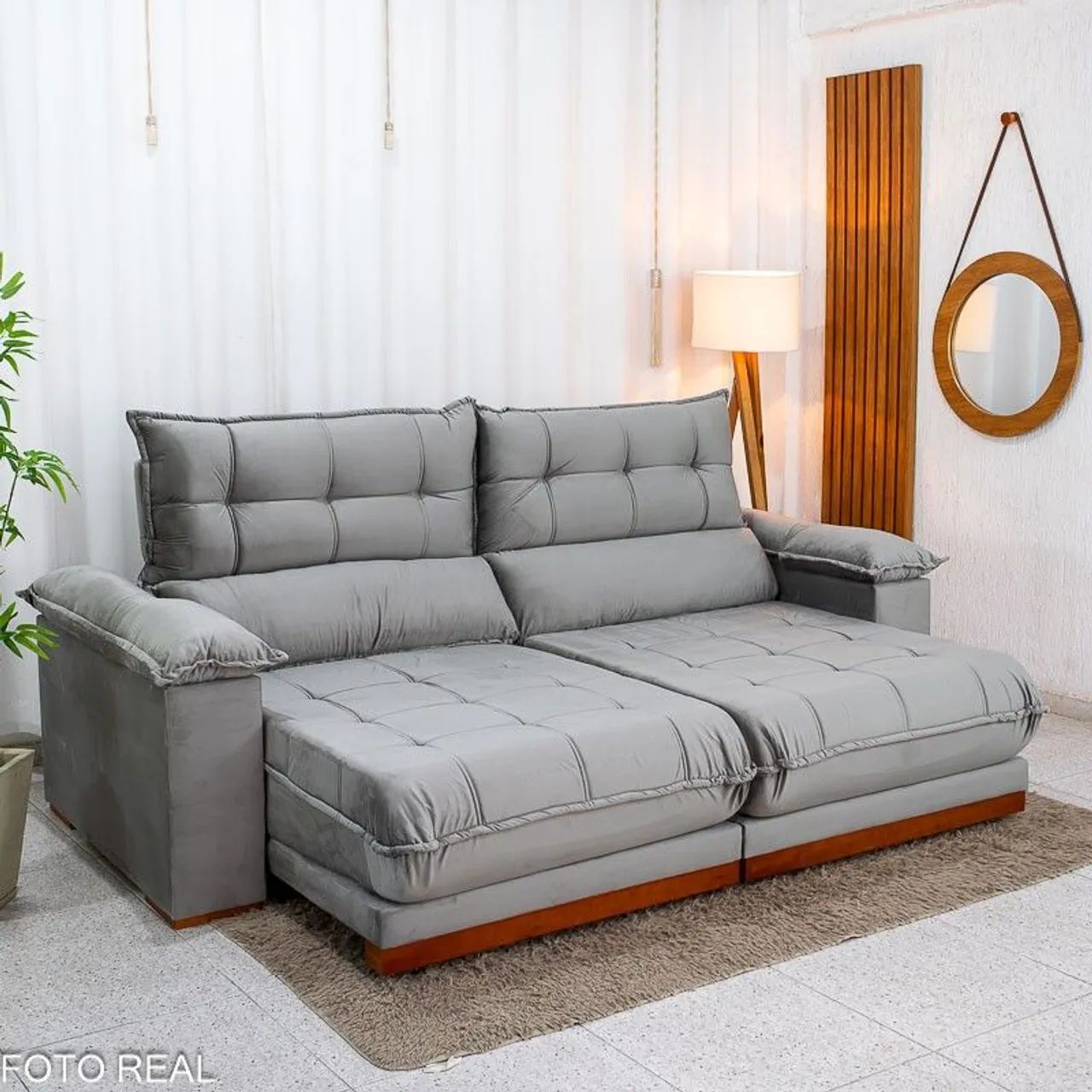 Sala sofa retratil e reclinável 250 cm  - Foto 2