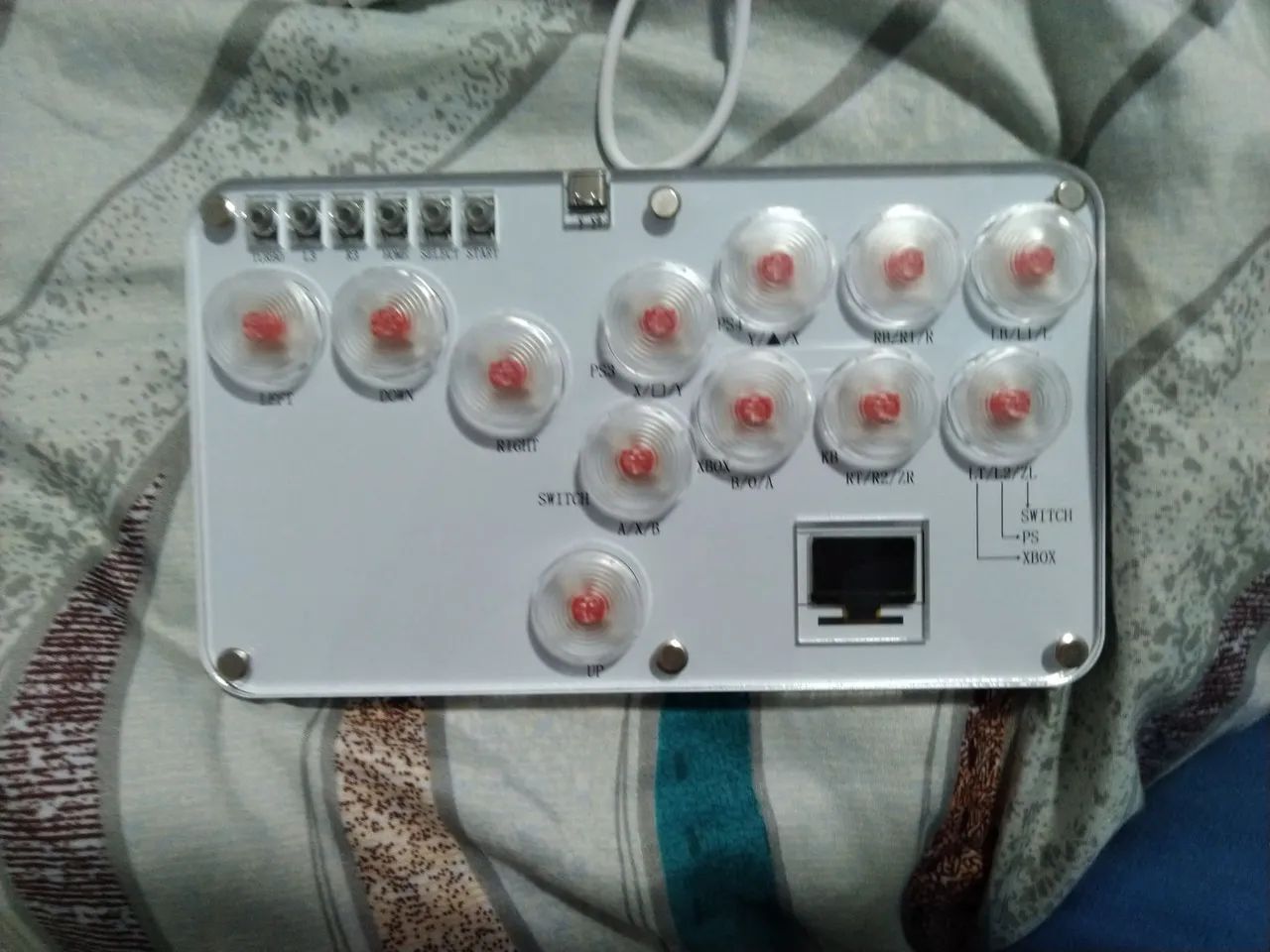 Controle arcade hitbox