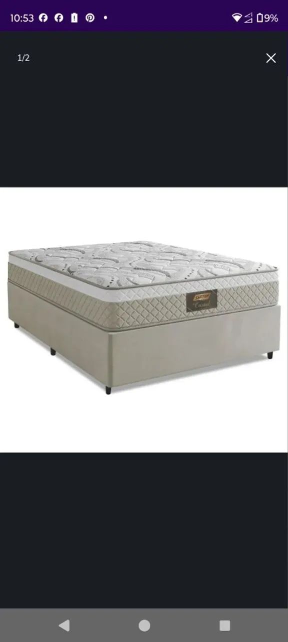 Cama box casal de mola