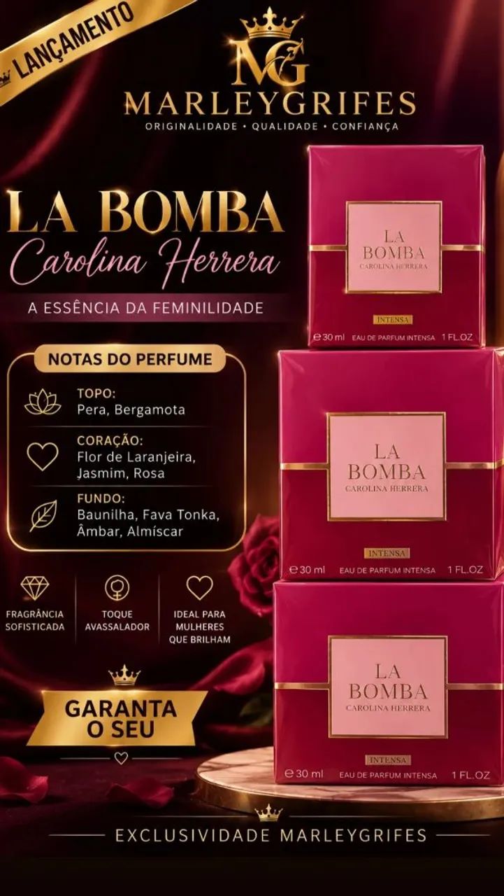 CARROLINE HERRERA LA BOMBA INTENSA ( Lançamento) 80ml