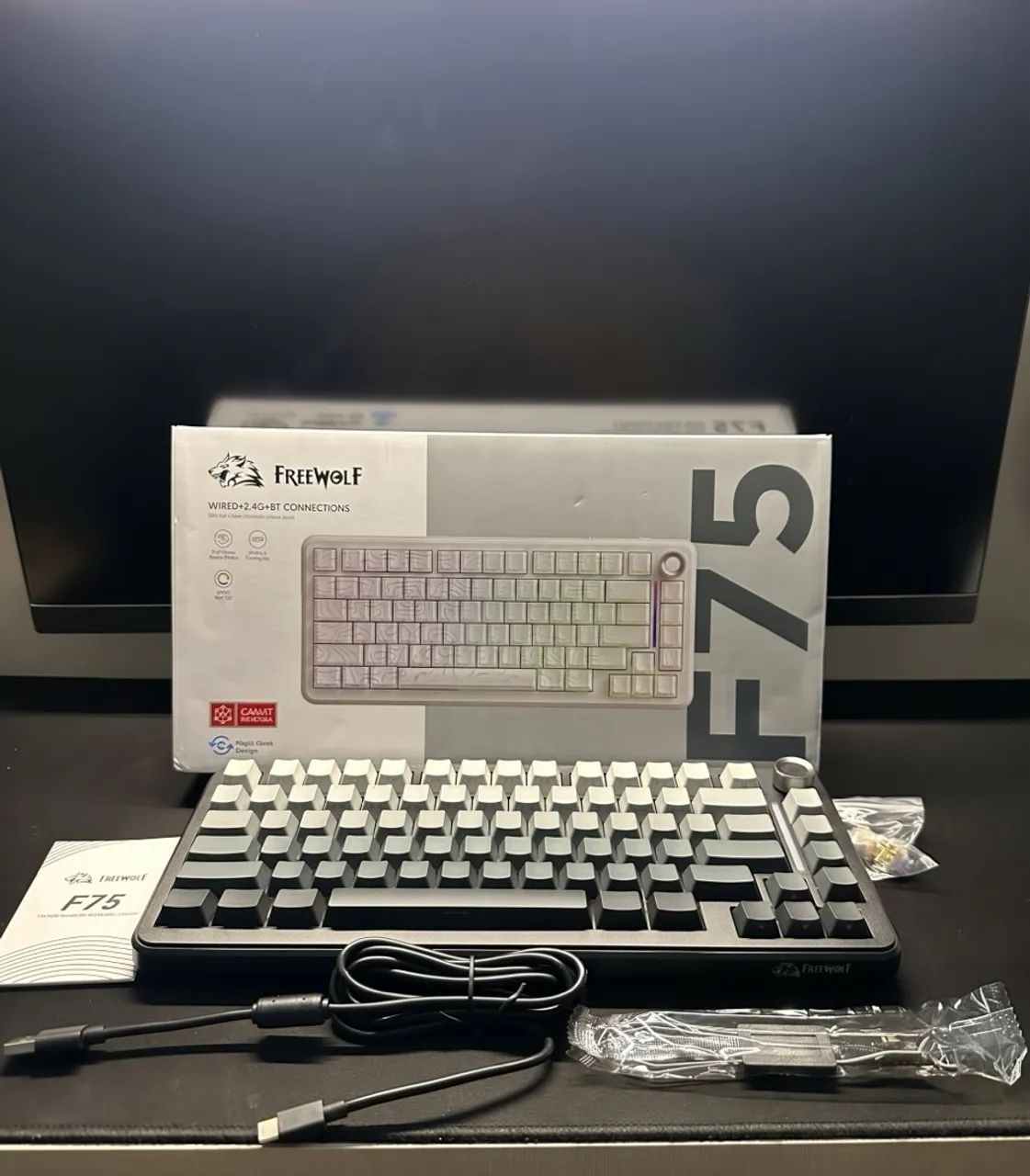 Teclado Magnético F75 - NOVO