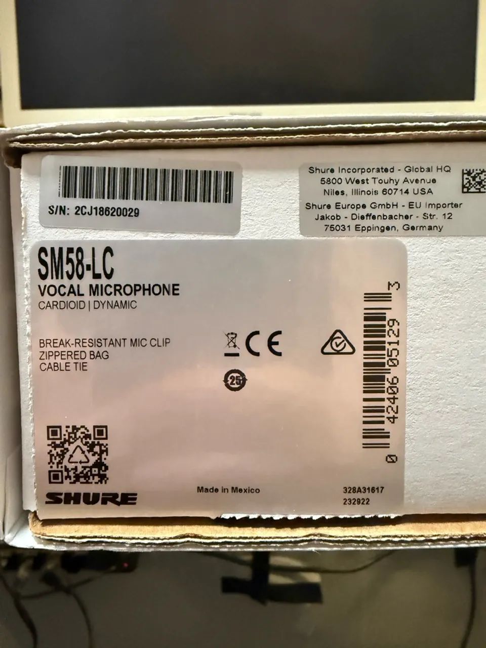 Microfone Shure Sm58 Novo !  - Foto 3