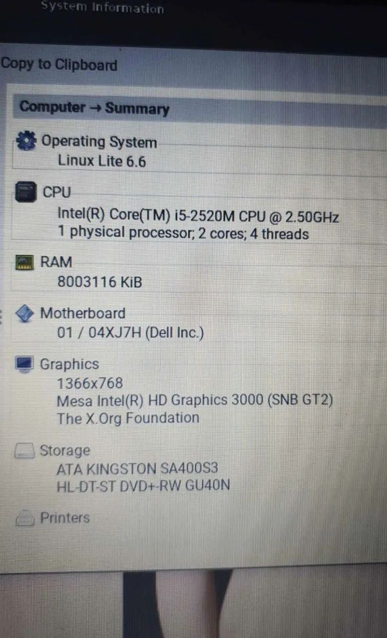 Dell i5, com Linux. - Foto 2