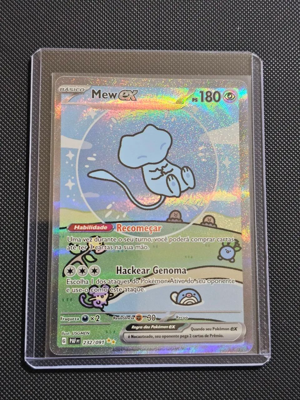 Carta pokemon mew ex 