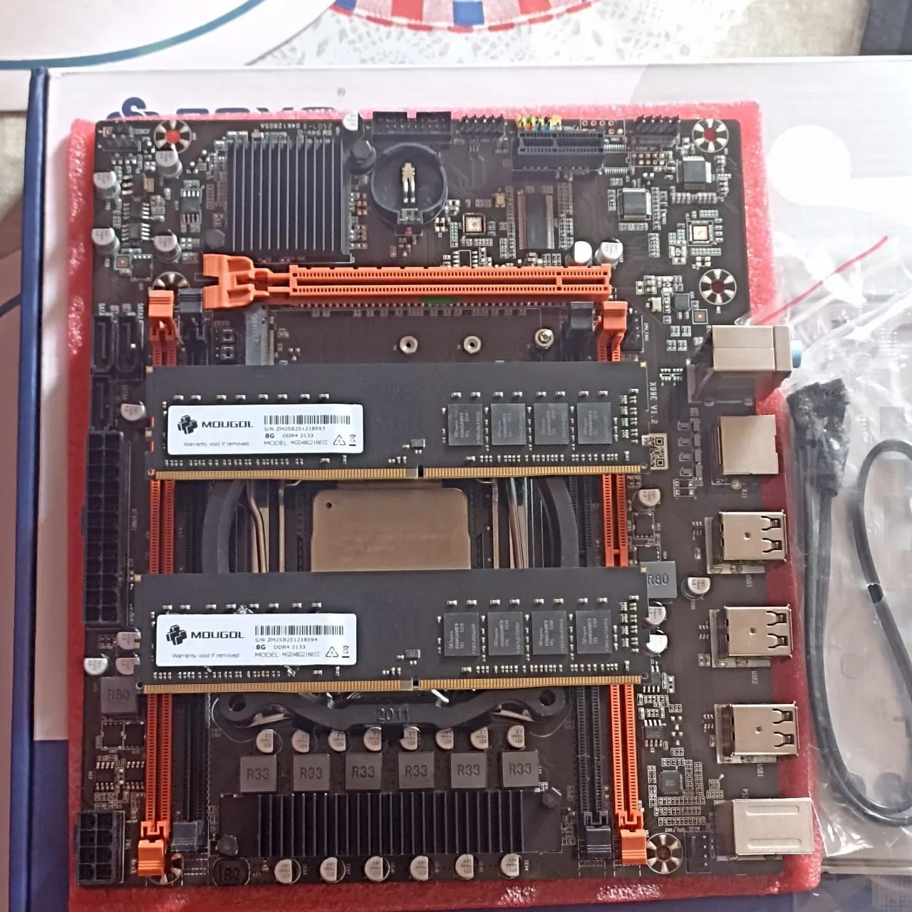 KIT XEON PLACA MÃE, PROCESSADOR E 16GB D MEMÓRIA RAM - Foto 2