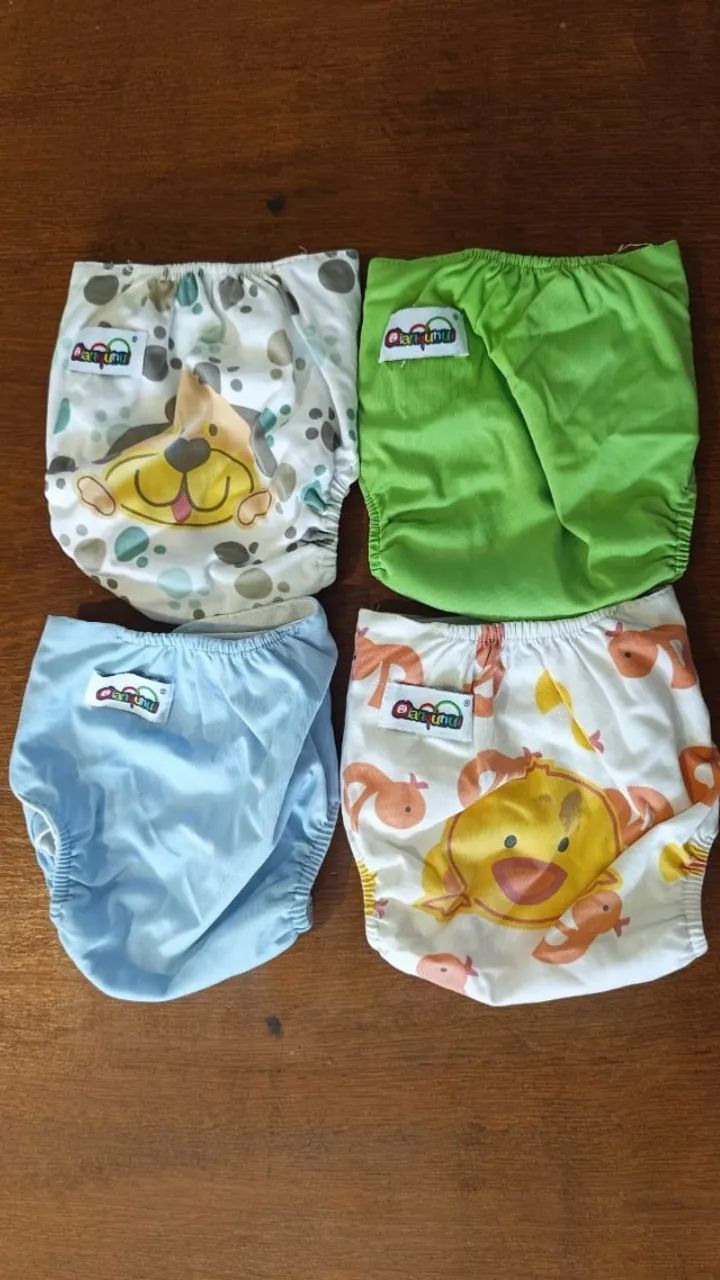 Kit com 6 Fraldas Ecológicas - Qianquhui e Littles e Bloomz - Foto 5