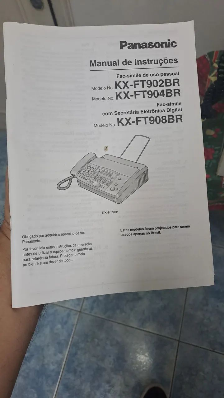Fax Panasonic ( caixa e Manual ) - Foto 5