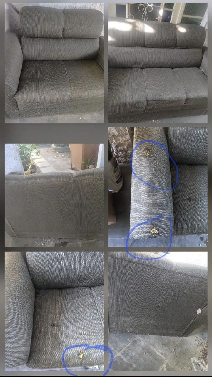 Vendo jogo de sofa com esses pequenos detalhes 