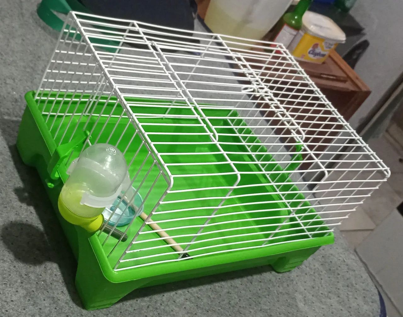 Hamester, duas gaiolas, ração e kit higiene - Foto 6