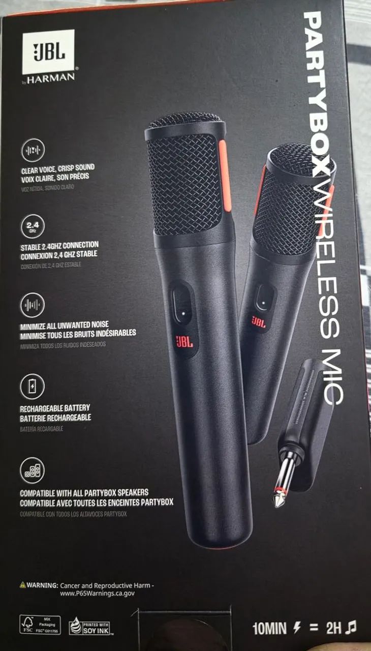 Microfone Bastao Duplo sem Fio JBL - Foto 4