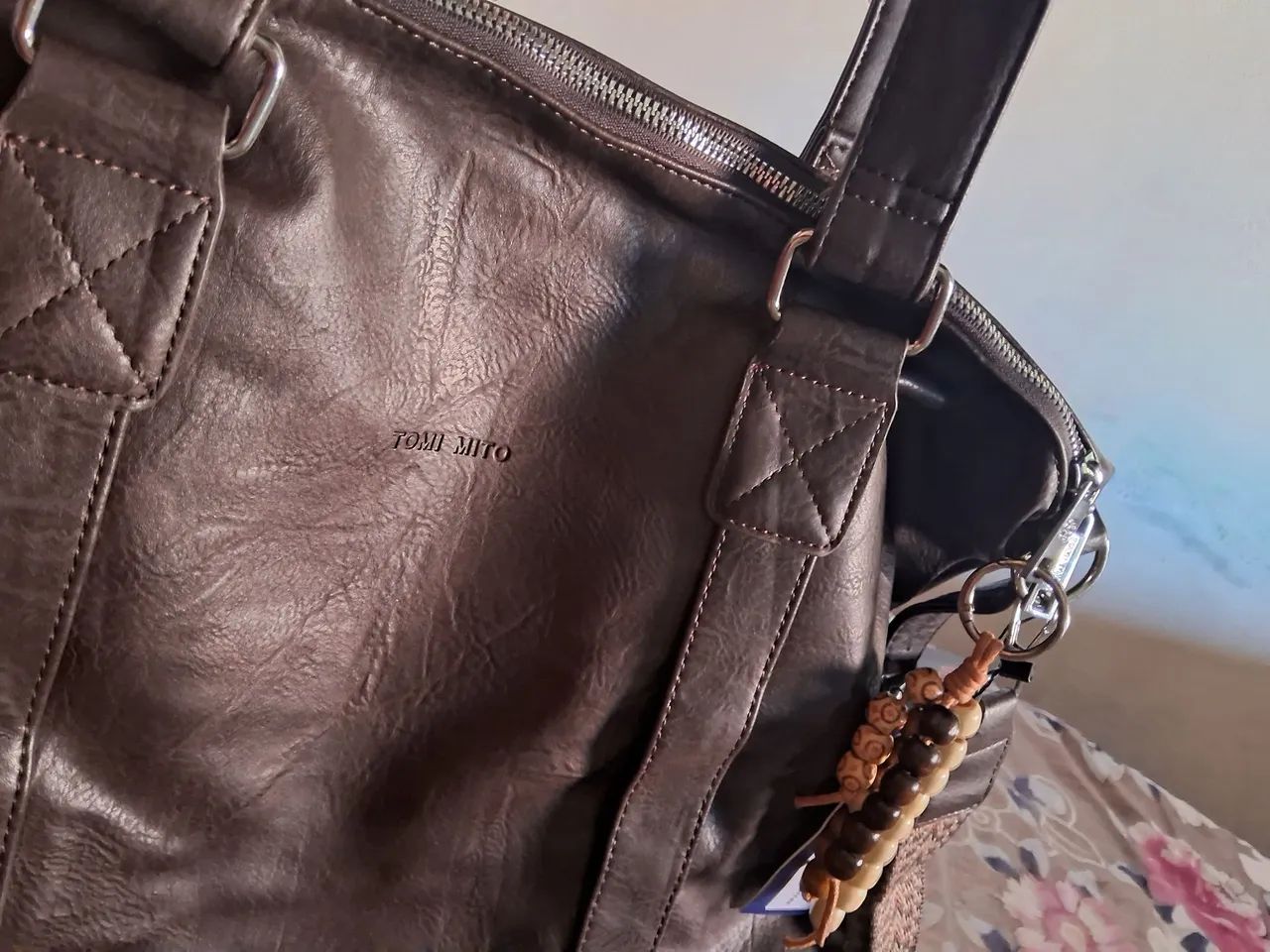 bolsa feminina grande de couro - Foto 2